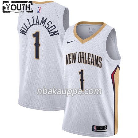 New Orleans Pelicans Zion Williamson 1 Nike 2019-2020 Association Edition Pelipaidat Swingman - Lasten